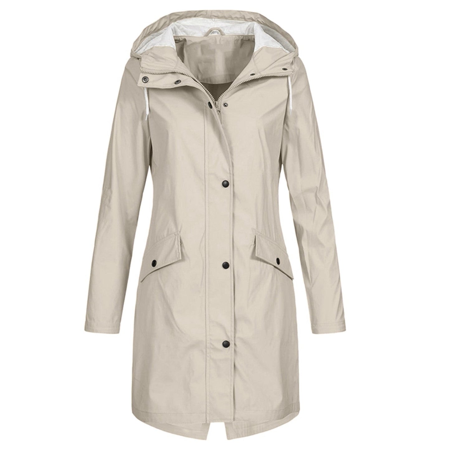 Street Wave Windproof Long Raincoat For Urban Commuters Breathable All Weather Protection