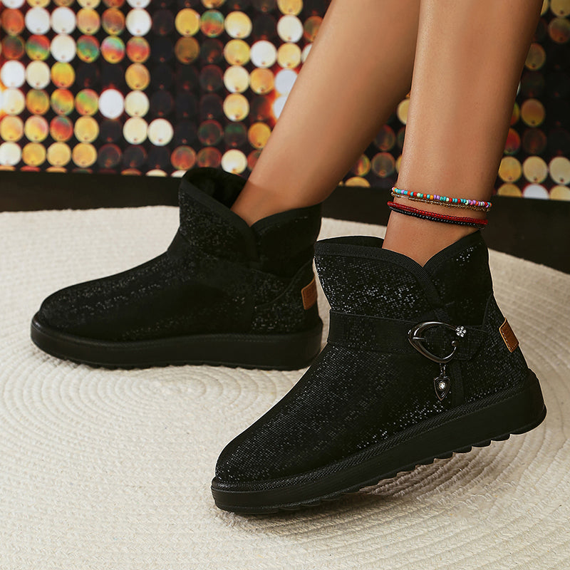 Street-Wave Quilted Winter Boots For Women Warm Insulated Comfort All Weather Footwear