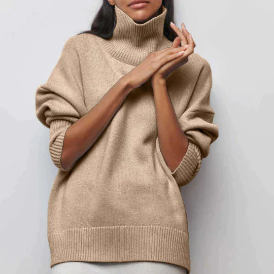 Street-wave Oversized Turtleneck Sweater Cozy Warmth Versatile Style for Everyday Wear Unisex