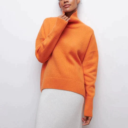 Street-wave Oversized Turtleneck Sweater Cozy Warmth Versatile Style for Everyday Wear Unisex