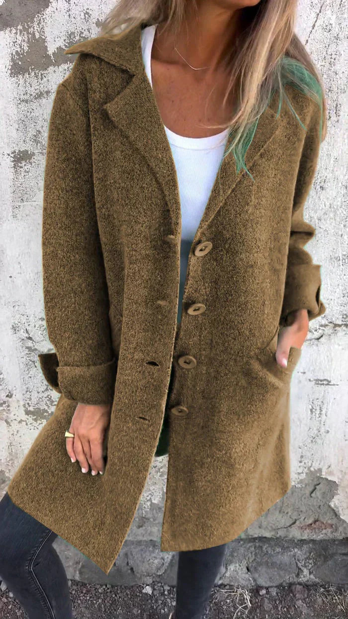 Street-Wave Pink Long Coat for Women with Cozy Warmth, Chic Style, and Statement Appeal