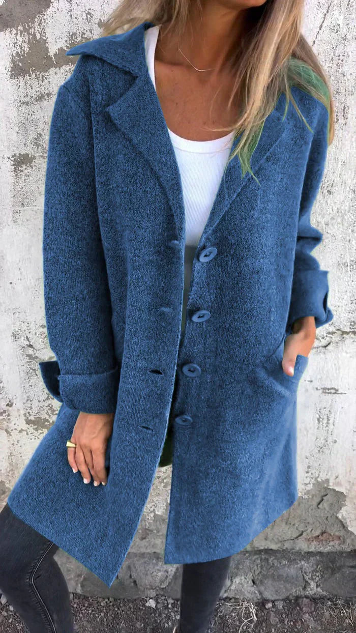 Street-Wave Pink Long Coat for Women with Cozy Warmth, Chic Style, and Statement Appeal