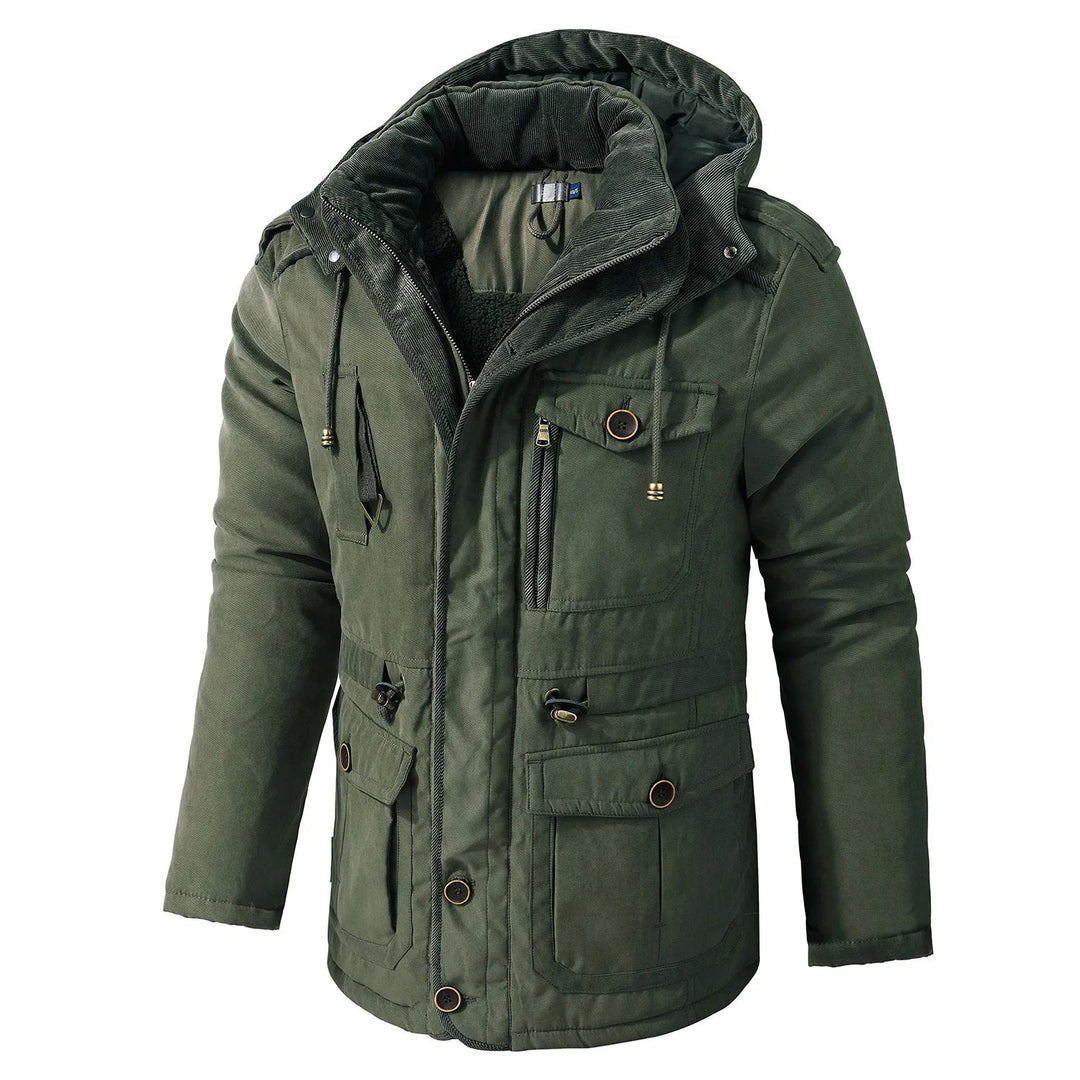 Men's Utility Jacket Street-Wave Weather Resistant Hooded Windproof Outdoors