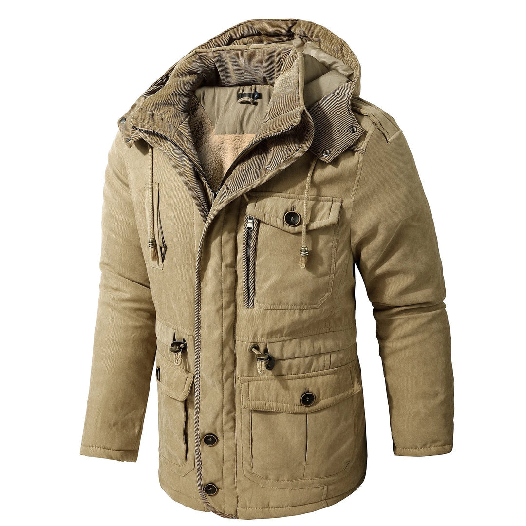 Men's Utility Jacket Street-Wave Weather Resistant Hooded Windproof Outdoors