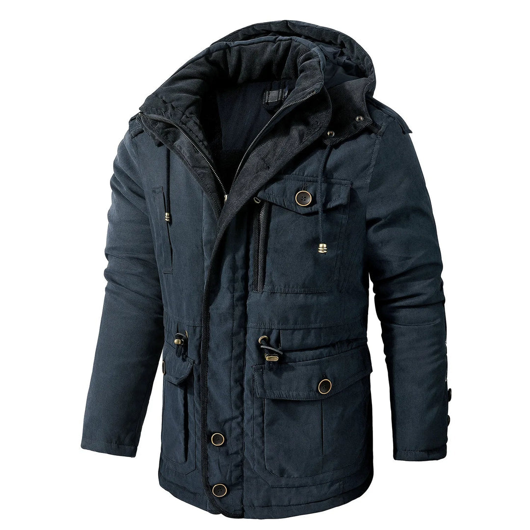 Men's Utility Jacket Street-Wave Weather Resistant Hooded Windproof Outdoors