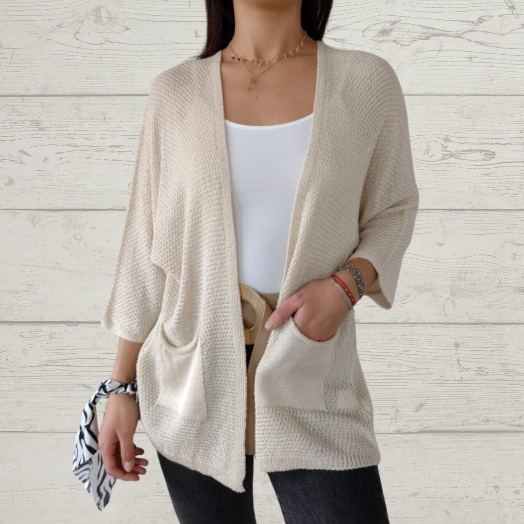 Street-Wave Cozy Knit Cardigan For Women With Stylish Pockets Soft Comfort Fit Everyday Wear