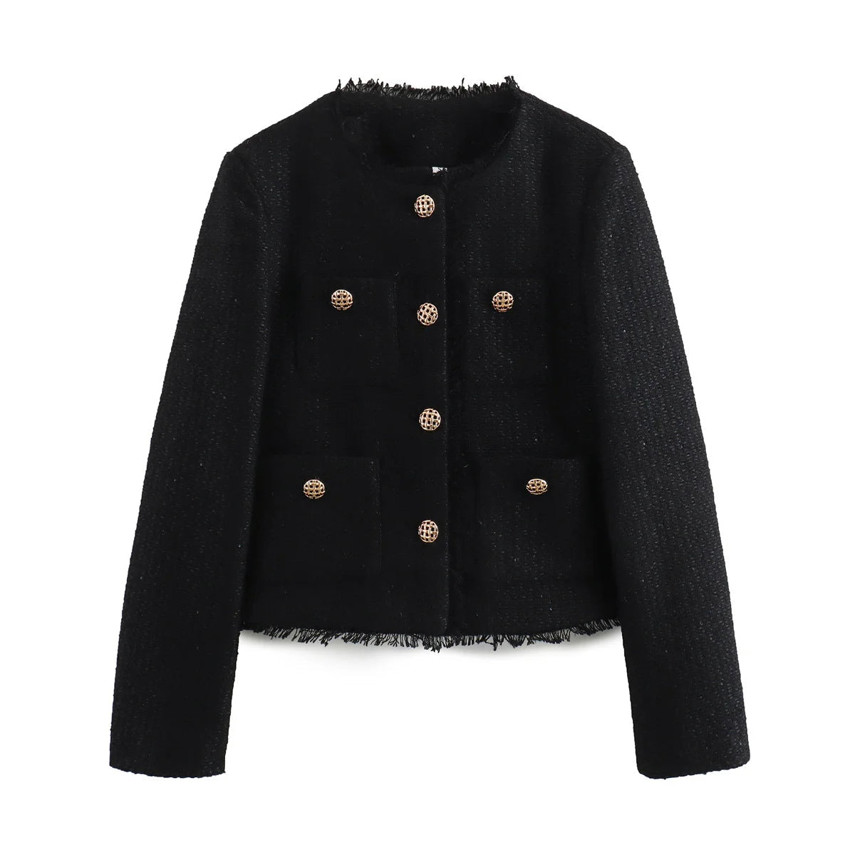 Street Wave Bouclé Blazer Jacket For Women, Timeless Elegance And Modern Twist Everyday Wear