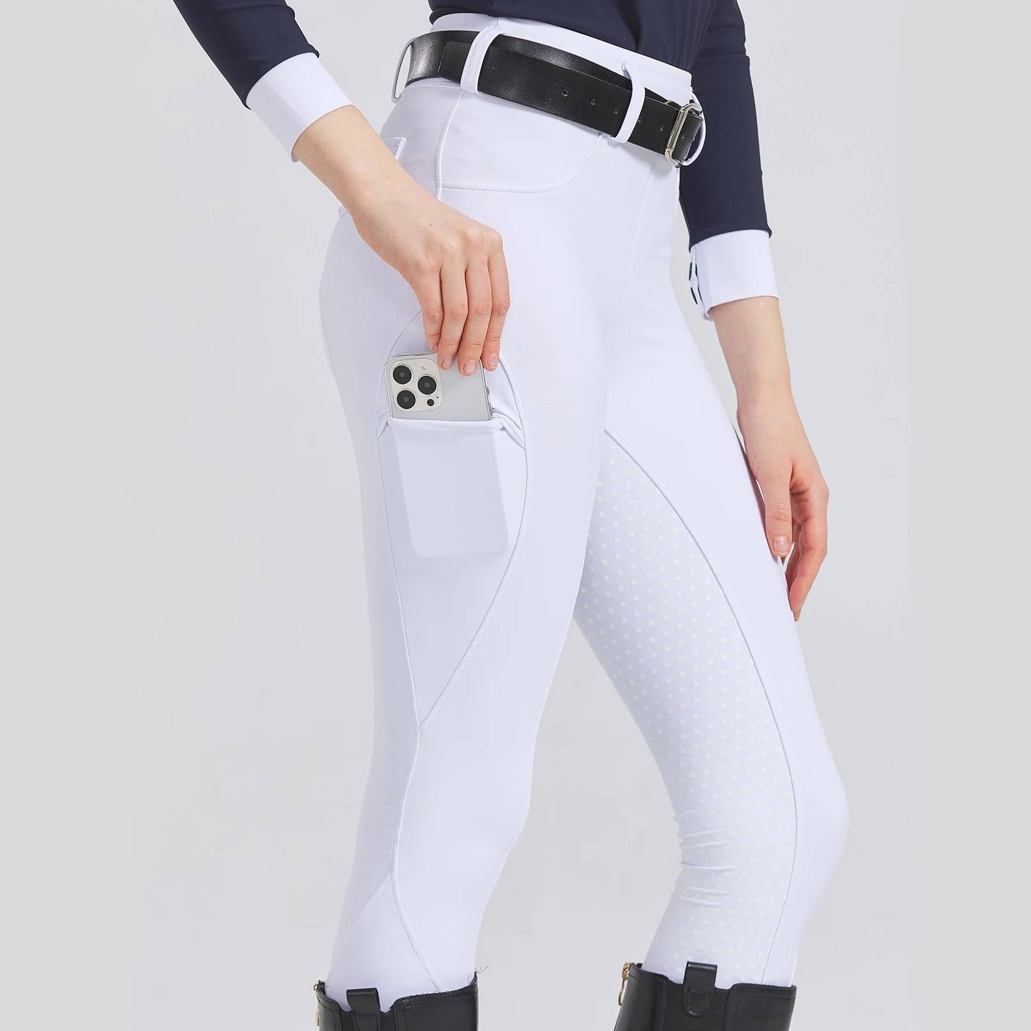 Street-Wave Women Equestrian Horse Riding Pants - Saddle Lock For Secure Grip And Focus