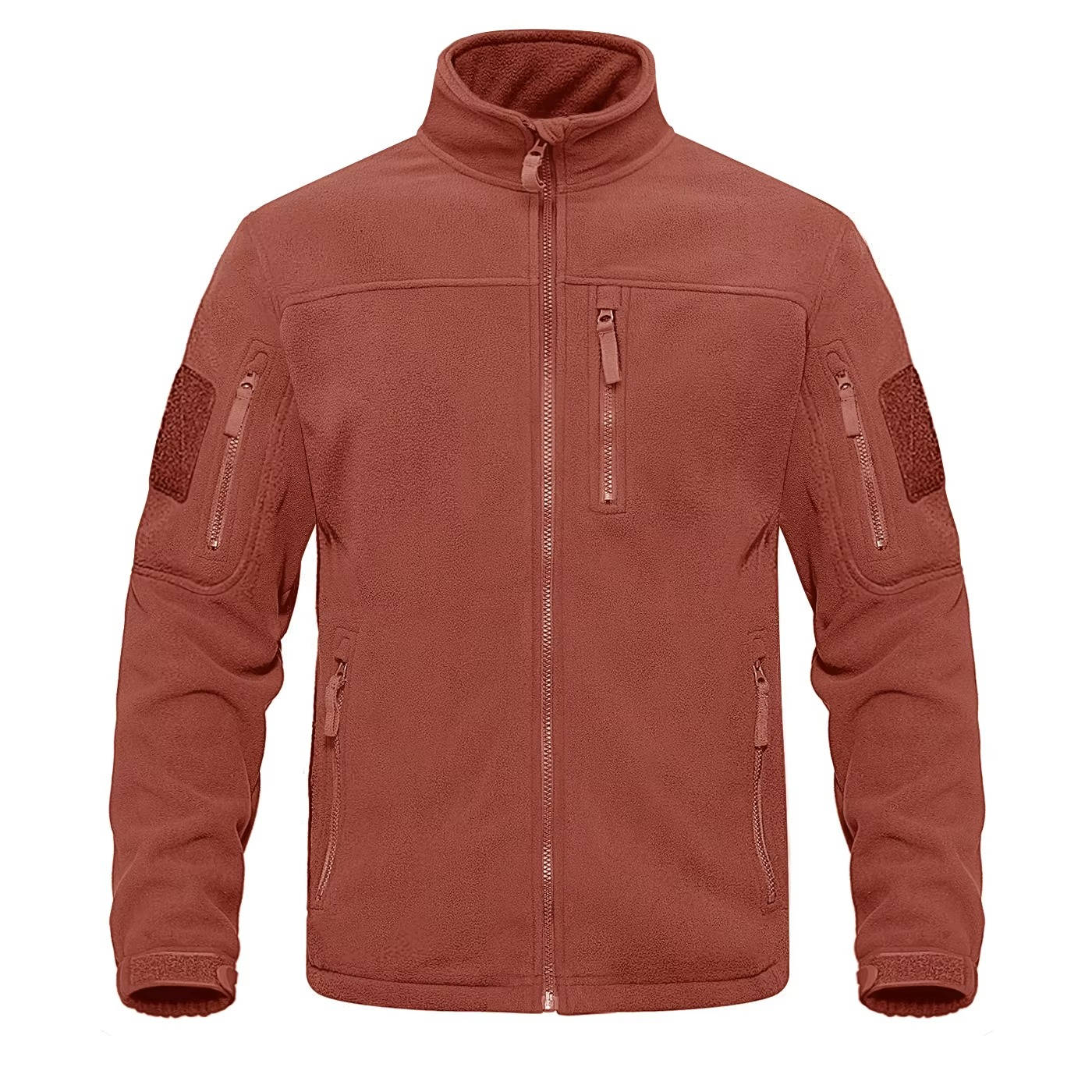 Street-Wave Mens Fleece Jacket Full Zip Warm Lightweight Everyday Wear For Men Outdoor Comfort