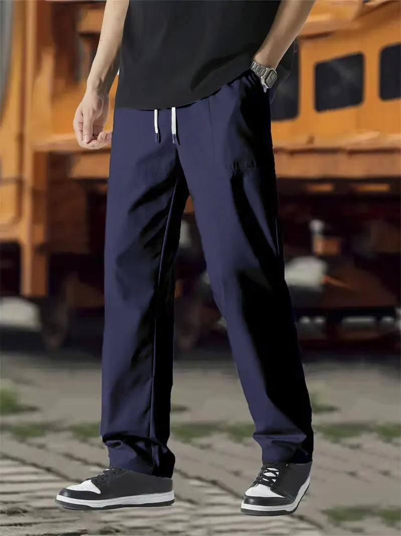 Mens Joggers Track Pants By Street-Wave Comfortable Modern Fit With Drawstring Waist And Flexible Fabric