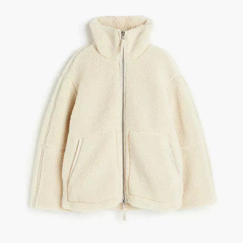 Street Wave Premium Teddy Coat For Women Soft Shearling Plush Lined Cozy Warmth All Day Luxury Outerwear