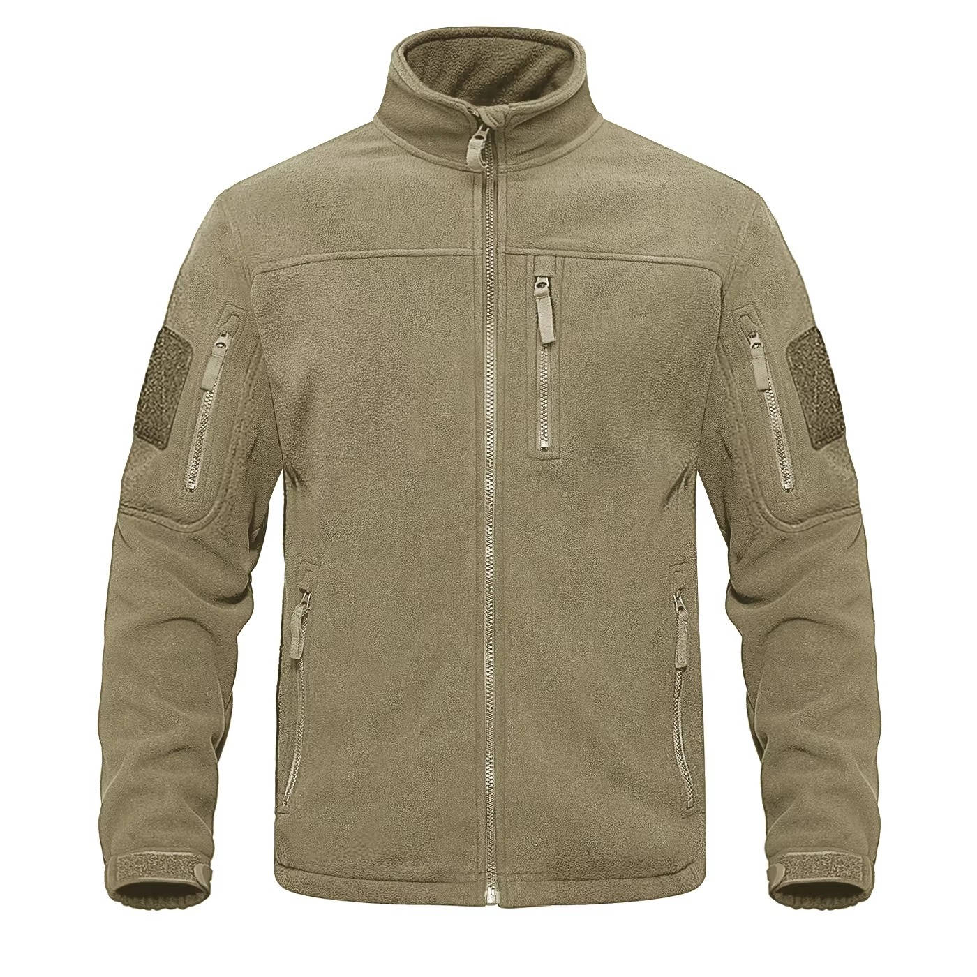 Street-Wave Mens Fleece Jacket Full Zip Warm Lightweight Everyday Wear For Men Outdoor Comfort