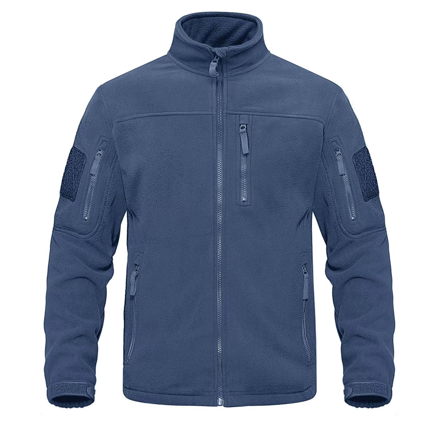 Street-Wave Mens Fleece Jacket Full Zip Warm Lightweight Everyday Wear For Men Outdoor Comfort