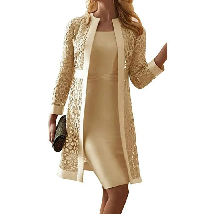 Mother of Bride Dress and Lace Jacket