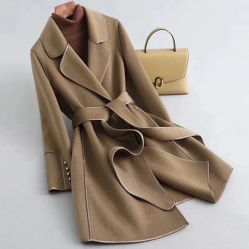 Street-Wave Pure Wool Coat For Women With Luxurious Finish And Fine Tailoring For Everyday Luxe
