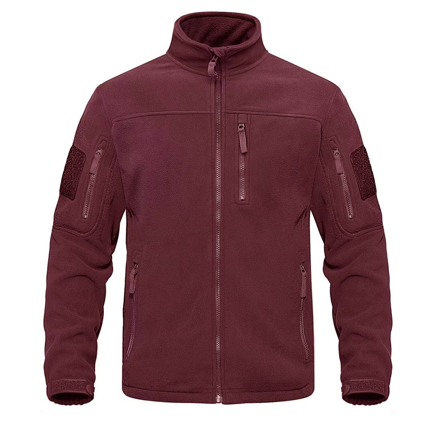 Street-Wave Mens Fleece Jacket Full Zip Warm Lightweight Everyday Wear For Men Outdoor Comfort
