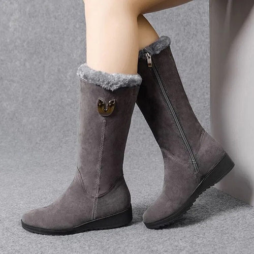 Street Wave Orthopedic Winter Boots For Women All Day Comfort Warm Fur Lining Durable Foot Support