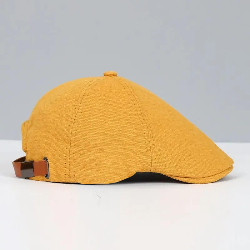 Mens Flat Cap Street-Wave Black for Casual Street Style All Day Comfort and Everyday Wear
