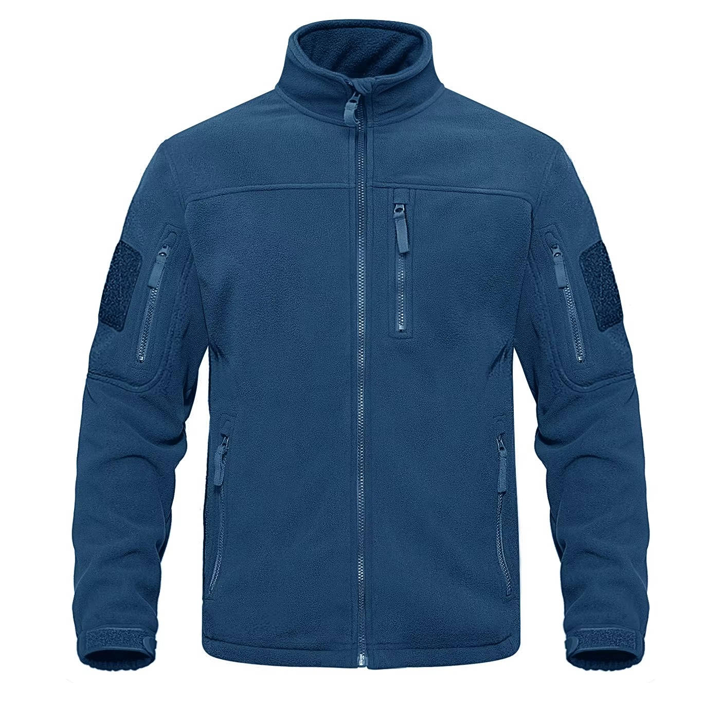 Street-Wave Mens Fleece Jacket Full Zip Warm Lightweight Everyday Wear For Men Outdoor Comfort