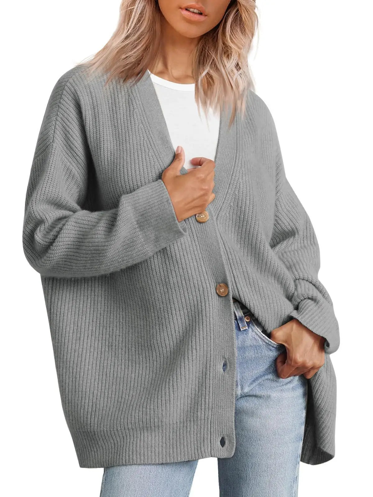 Street-wave Sylvie Cashmere Cardigan Vest With Wide V Neck Ultra Soft Cozy For Women