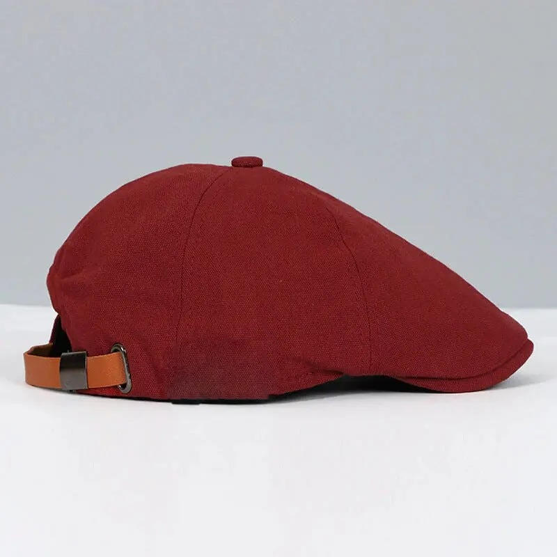 Mens Flat Cap Street-Wave Black for Casual Street Style All Day Comfort and Everyday Wear