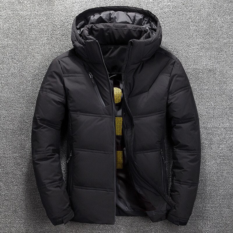 Street-Wave Padded Winter Jacket For Men With Hood Insulated Warmth And Modern Style