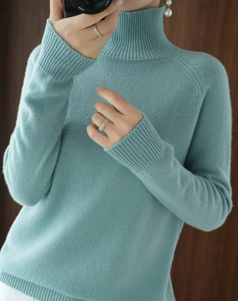 Women Cashmere Turtleneck Sweater