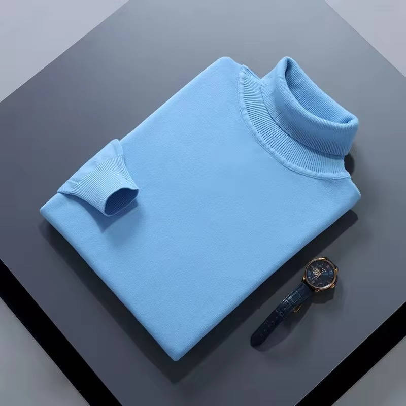 Street-Wave Men's Cashmere Turtleneck Sweater Luxury Knit For Effortless Smart Casual Style