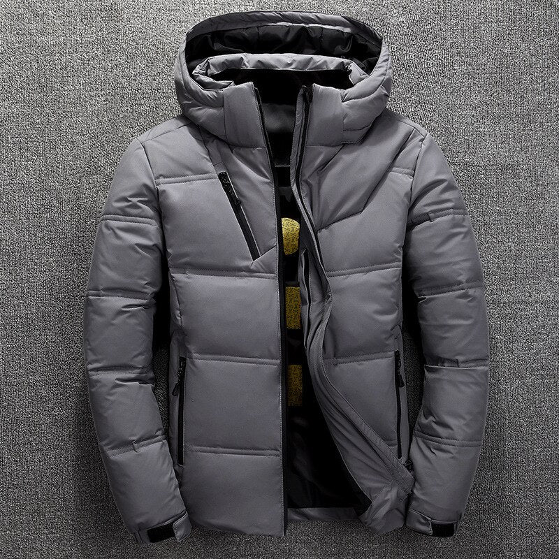 Street-Wave Padded Winter Jacket For Men With Hood Insulated Warmth And Modern Style