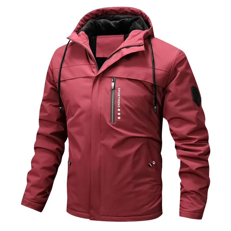 Nordisk Flair Men's Jacket Regular Fit With Fleece Lined Hood Windproof Water Resistant Zip Pockets