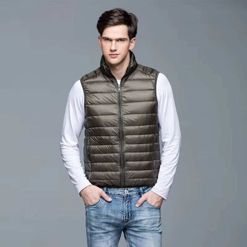 Street-Wave Men's Lightweight Packable Down Vest for Travel and Everyday Winter Outerwear