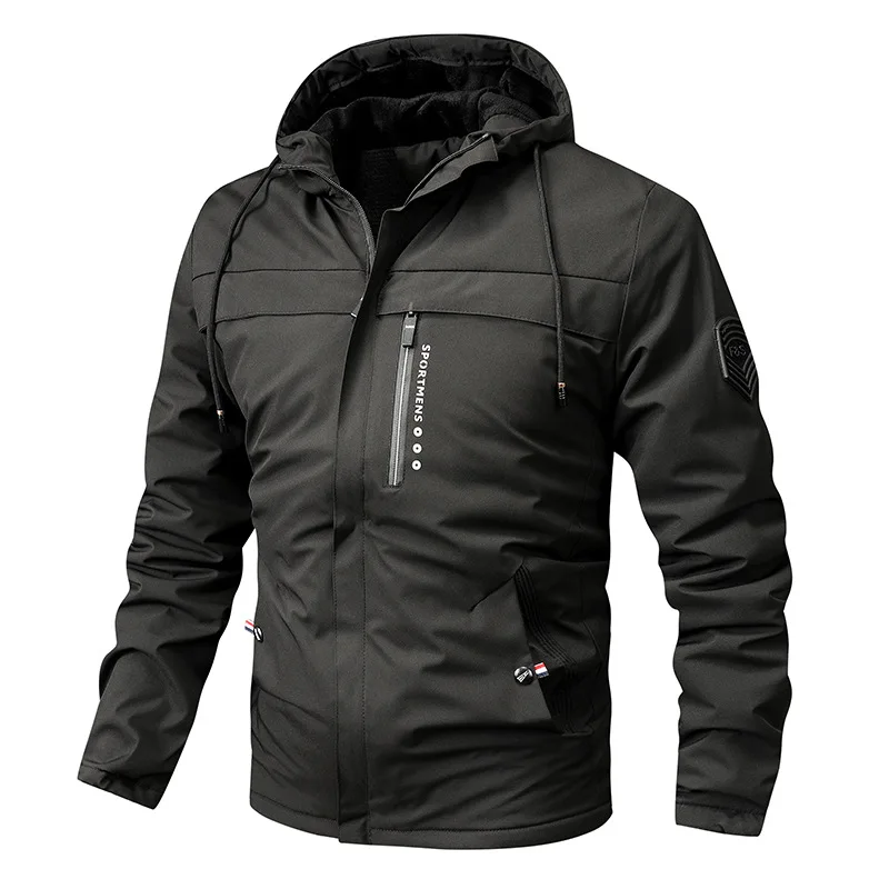 Nordisk Flair Men's Jacket Regular Fit With Fleece Lined Hood Windproof Water Resistant Zip Pockets