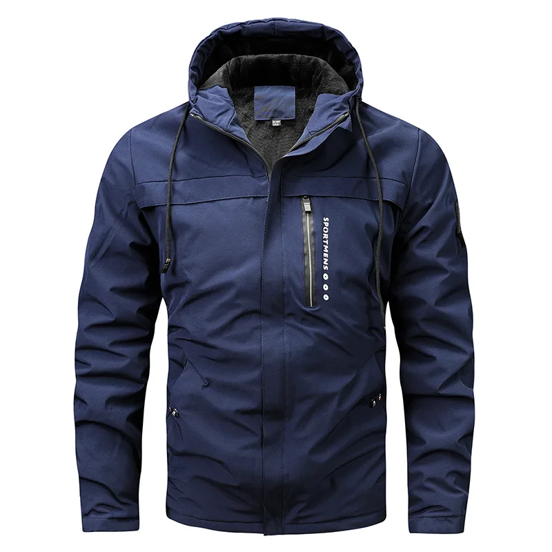 Nordisk Flair Men's Jacket Regular Fit With Fleece Lined Hood Windproof Water Resistant Zip Pockets