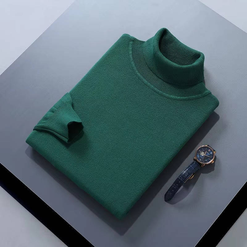 Street-Wave Men's Cashmere Turtleneck Sweater Luxury Knit For Effortless Smart Casual Style