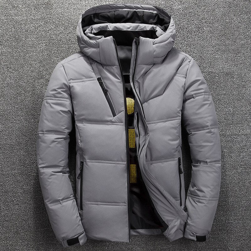 Street-Wave Padded Winter Jacket For Men With Hood Insulated Warmth And Modern Style