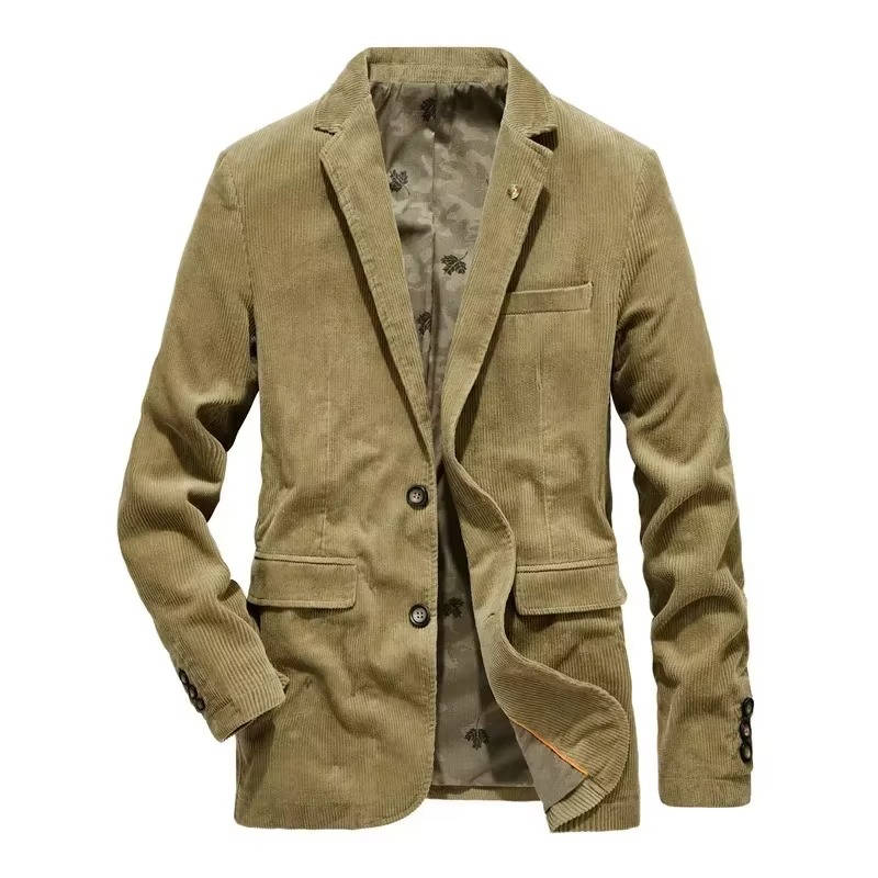 Street-Wave Mens Corduroy Blazer Jacket Classic Yet Modern For Smart Casual And Office Wear