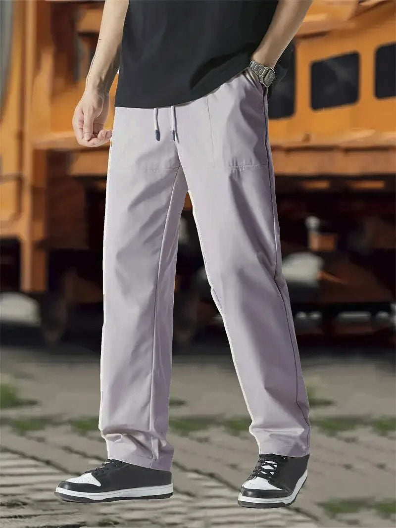 Mens Joggers Track Pants By Street-Wave Comfortable Modern Fit With Drawstring Waist And Flexible Fabric