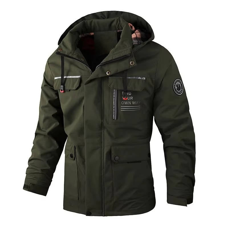 Street-Wave Mens Outdoor Winter Jacket With Pockets Lightweight Insulated Winter Coat For Men