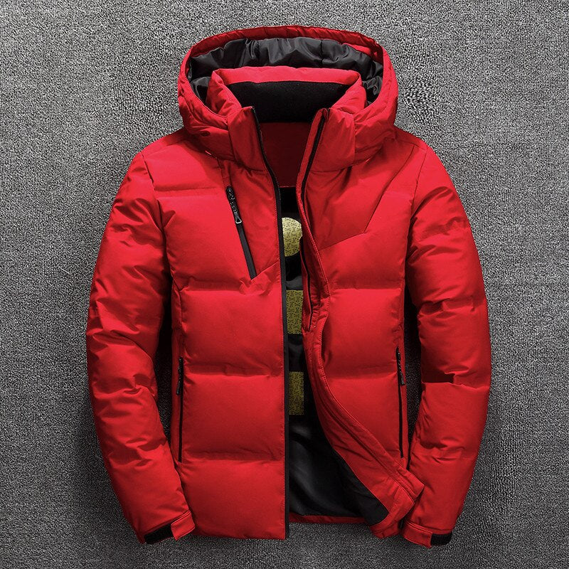 Street-Wave Padded Winter Jacket For Men With Hood Insulated Warmth And Modern Style