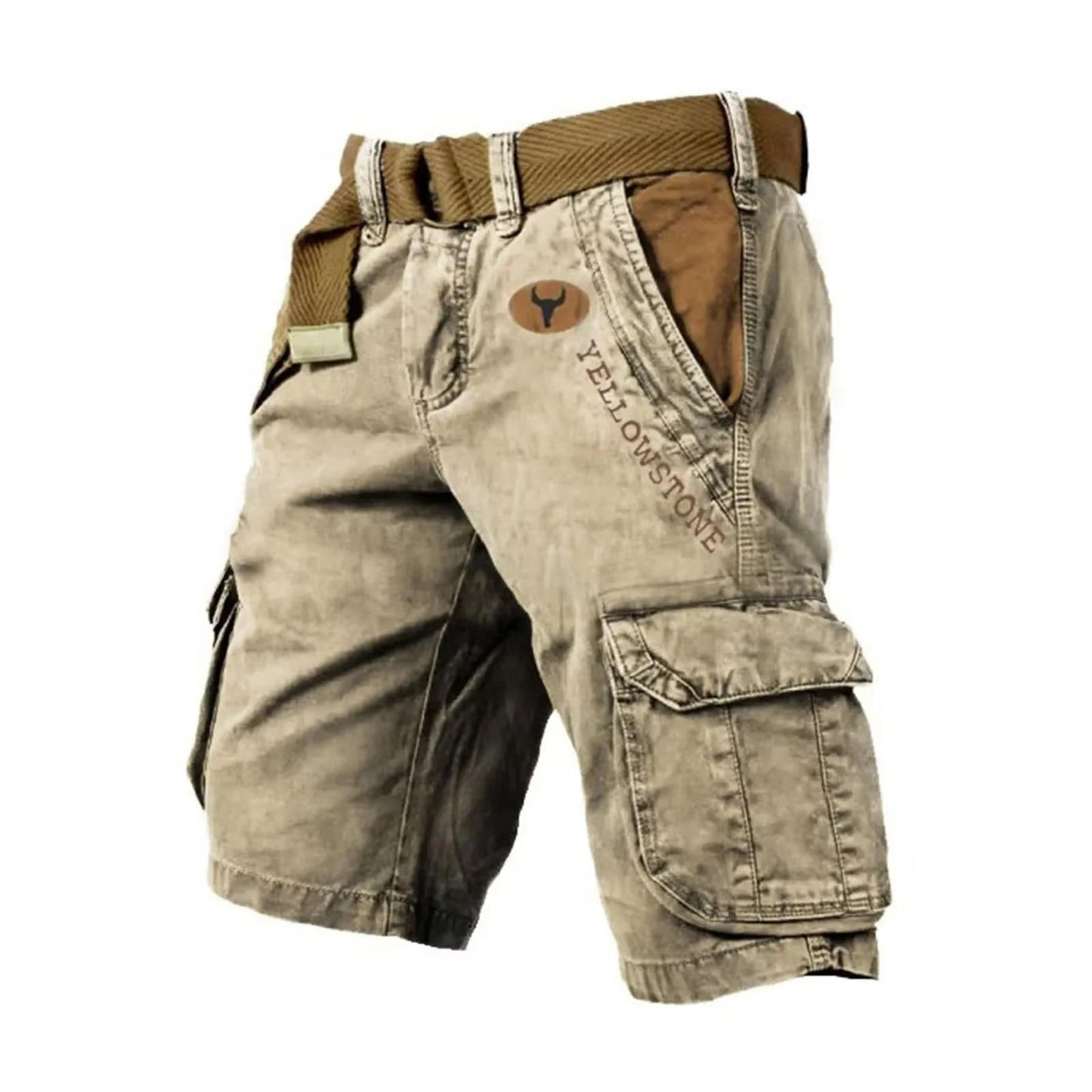 Men's Multifunctional Cargo Shorts With Multiple Pockets For Outdoor Travel And Everyday Wear
