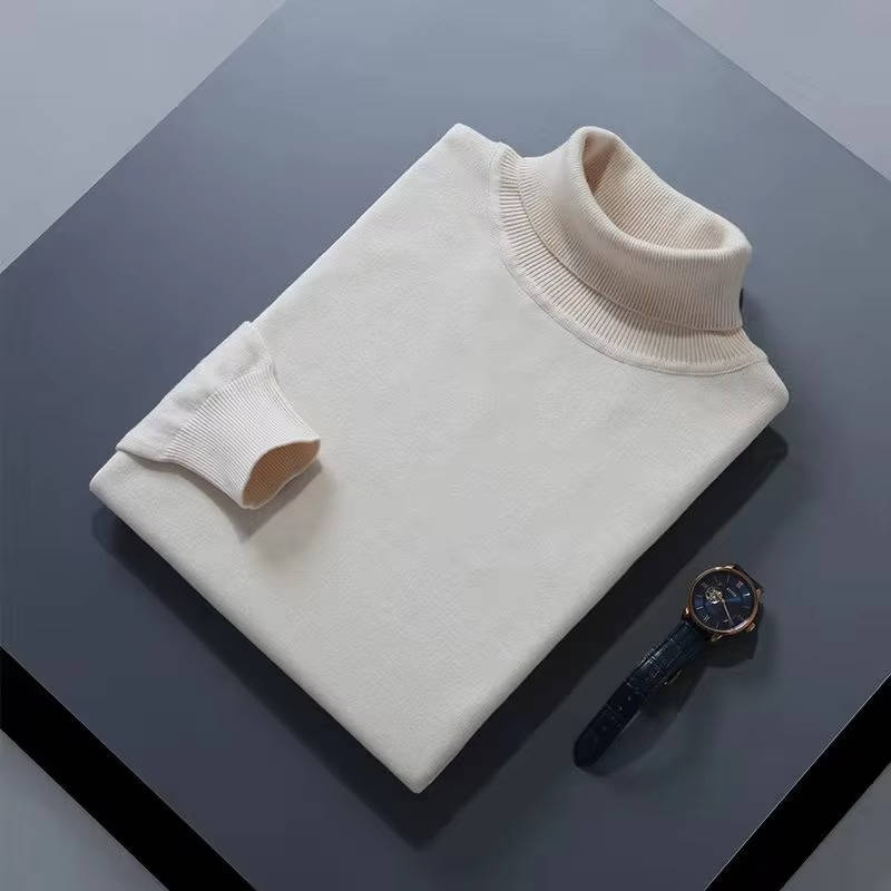 Street-Wave Men's Cashmere Turtleneck Sweater Luxury Knit For Effortless Smart Casual Style