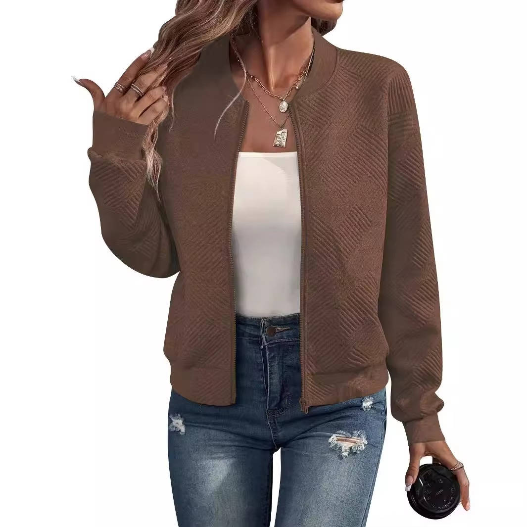 Women's Zip Up Bomber Jacket