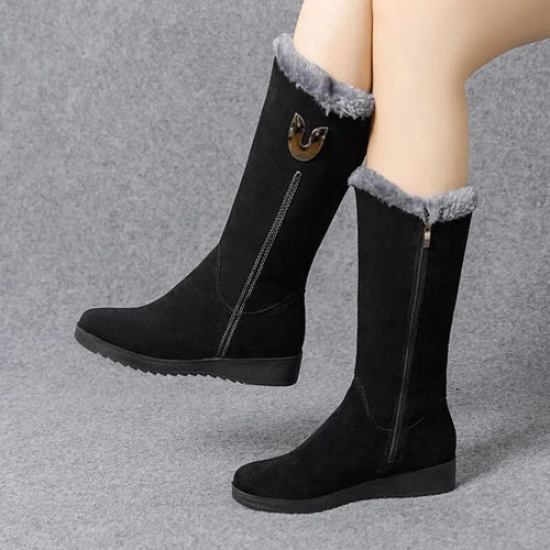 Street Wave Orthopedic Winter Boots For Women All Day Comfort Warm Fur Lining Durable Foot Support