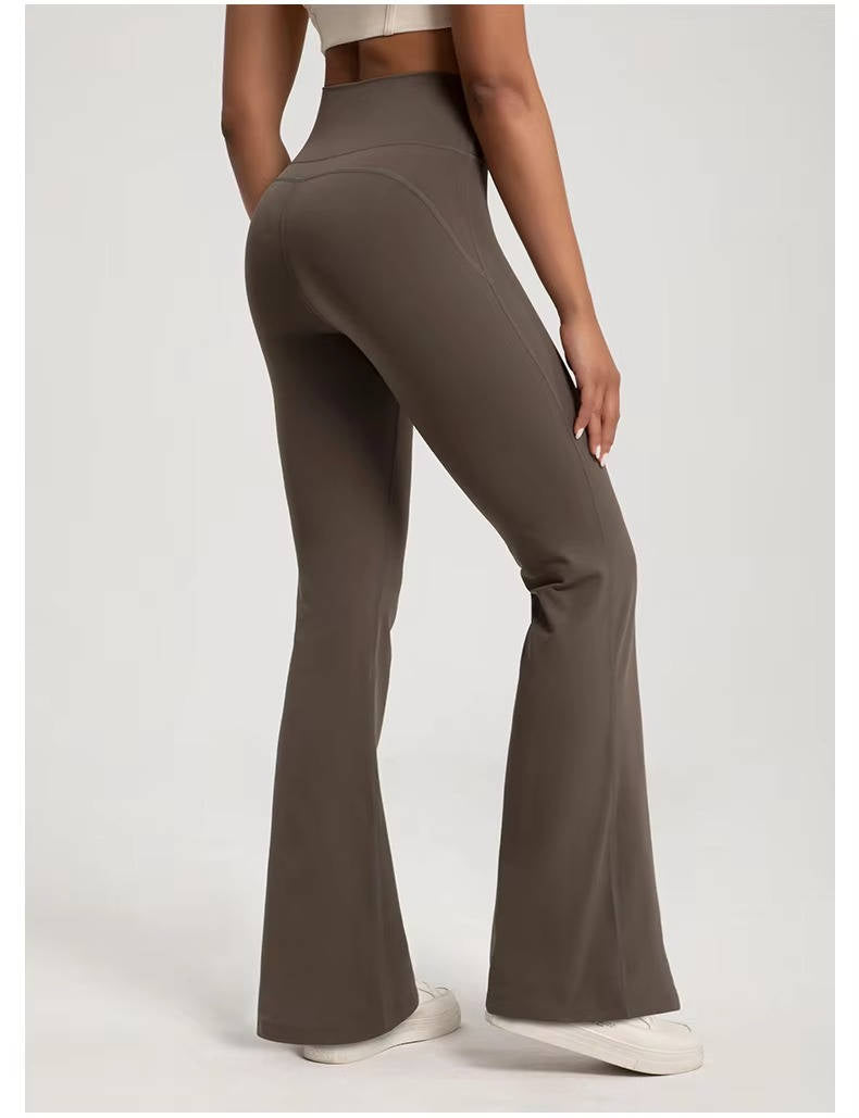 High Waisted Flared Leggings