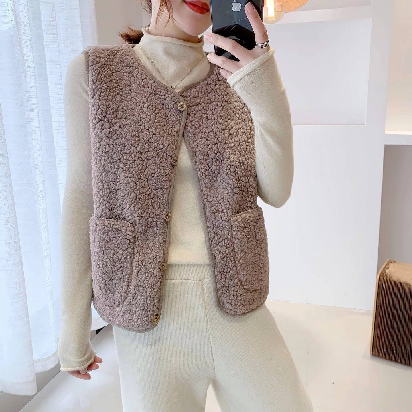 Womens Sherpa Vest