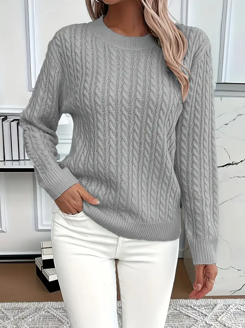 Street-wave Woolfeel Knit Sweater For Women Cozy Timeless Feminine Fit Soft Warmth