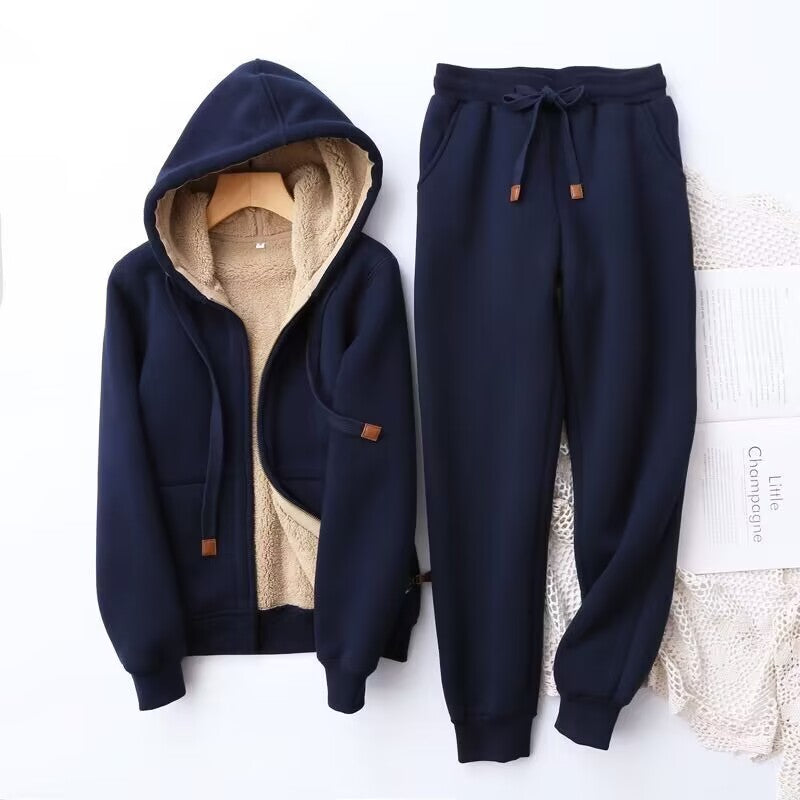 Street-Wave Kaitlyn Womens Winter Hoodie And Jogger Set