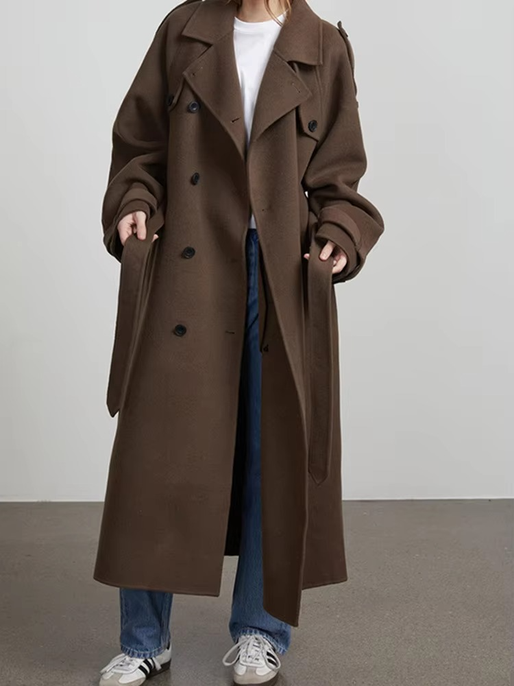 Wool Winter Long Coat for Women