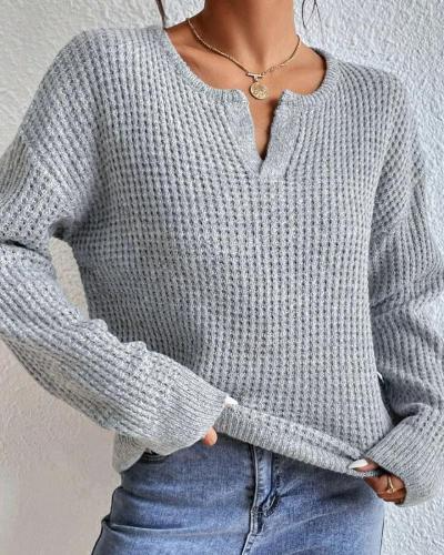 Street-wave Women V-Neck Wool Blend Sweater For Cozy Comfort And Timeless Everyday Style
