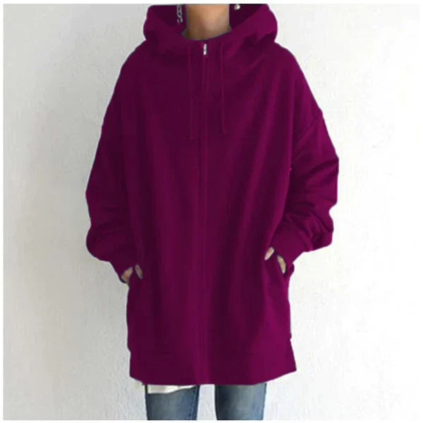 Street-wave Women's Oversized Hoodie for Winter, Stylish Versatile Pullover, Cozy Warmth